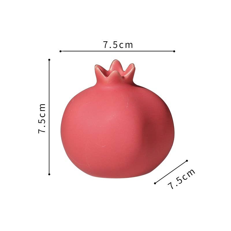Modern Morandi Ceramic Pomegranate Ornament