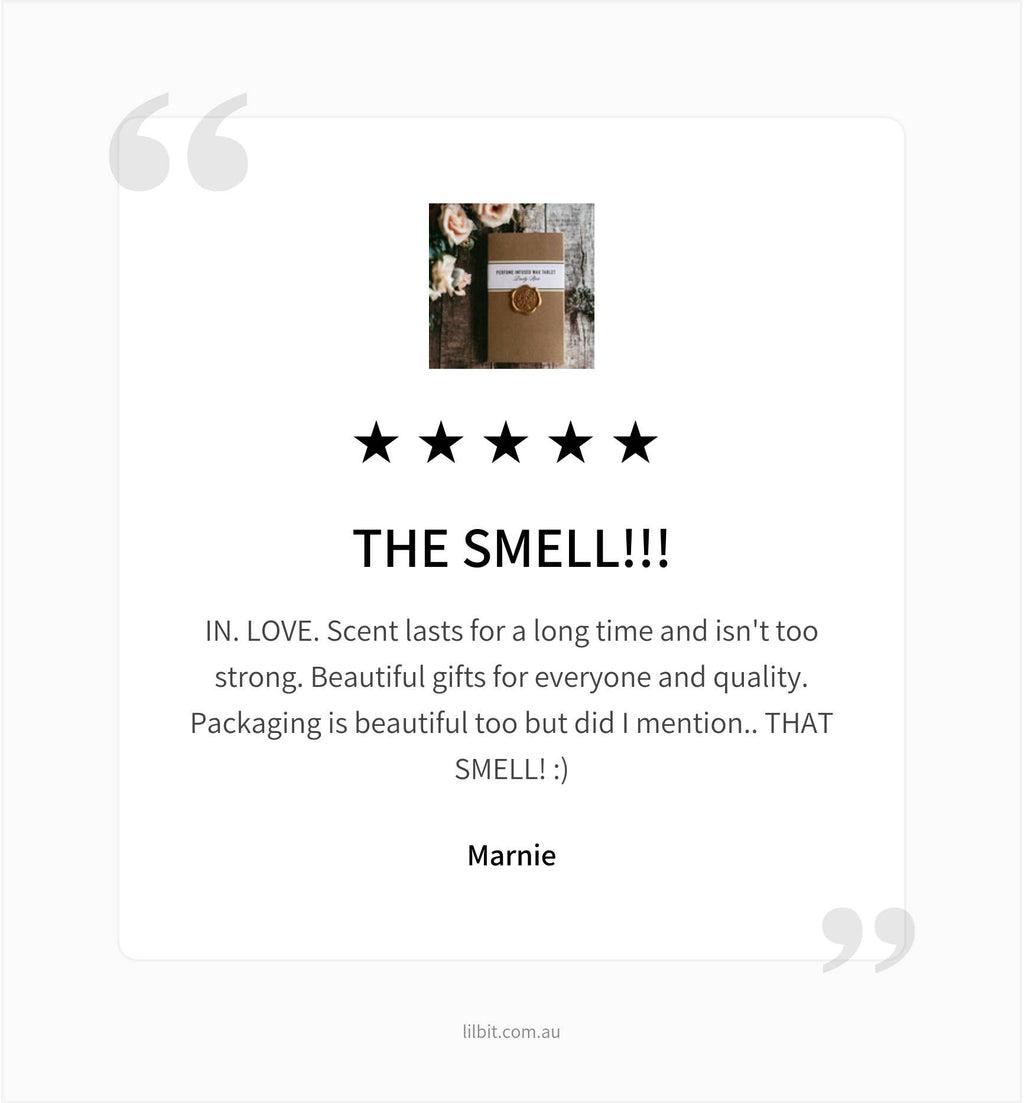 Dusty Rose Organic Perfume Infused Wax Tablet. All Natural