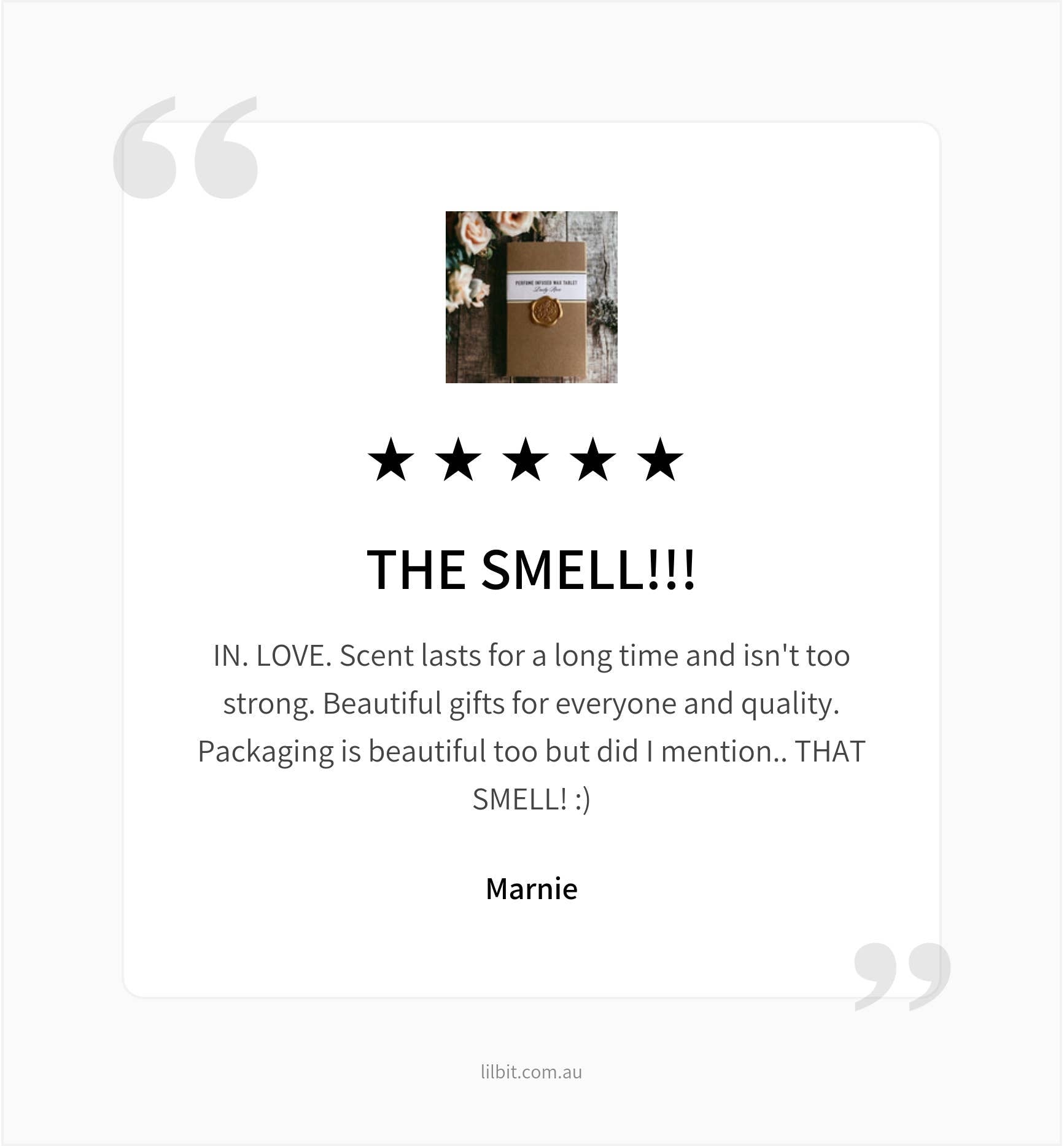 Dusty Rose Organic Perfume Infused Wax Tablet. All Natural