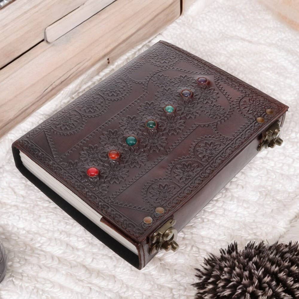 Chakra Stone Embossed Journal 15cm x 20cm