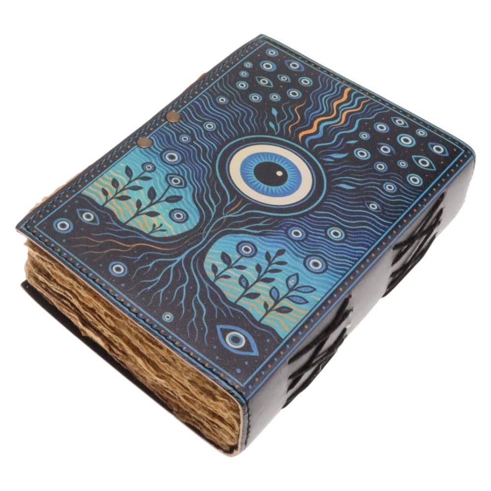Turkish Eye Tree Leather Journal 12.5cm x 17.5cm