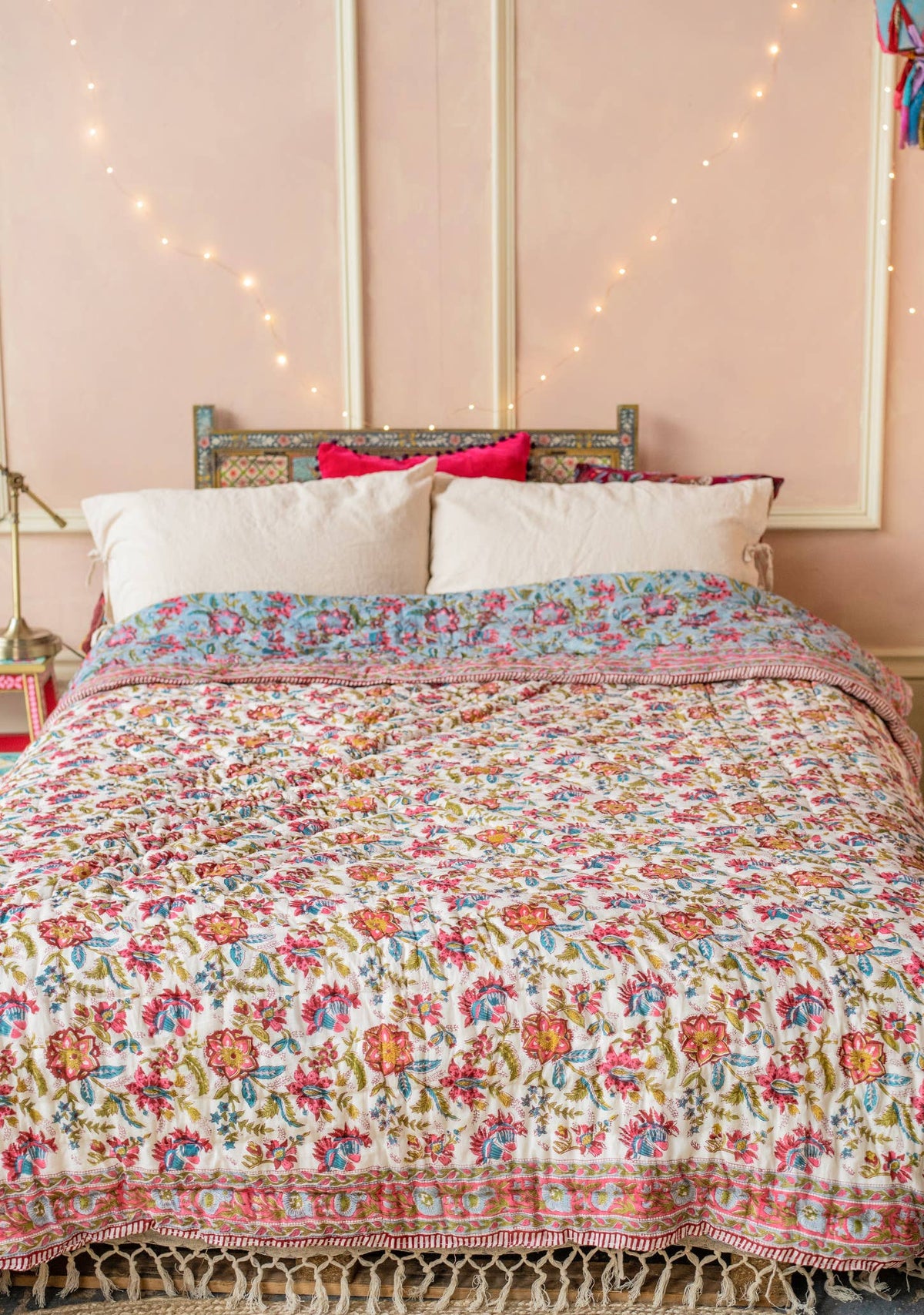Joshika Blockprint Reversible Quilt
