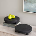 Black Teak Display Boards (Set of 2)