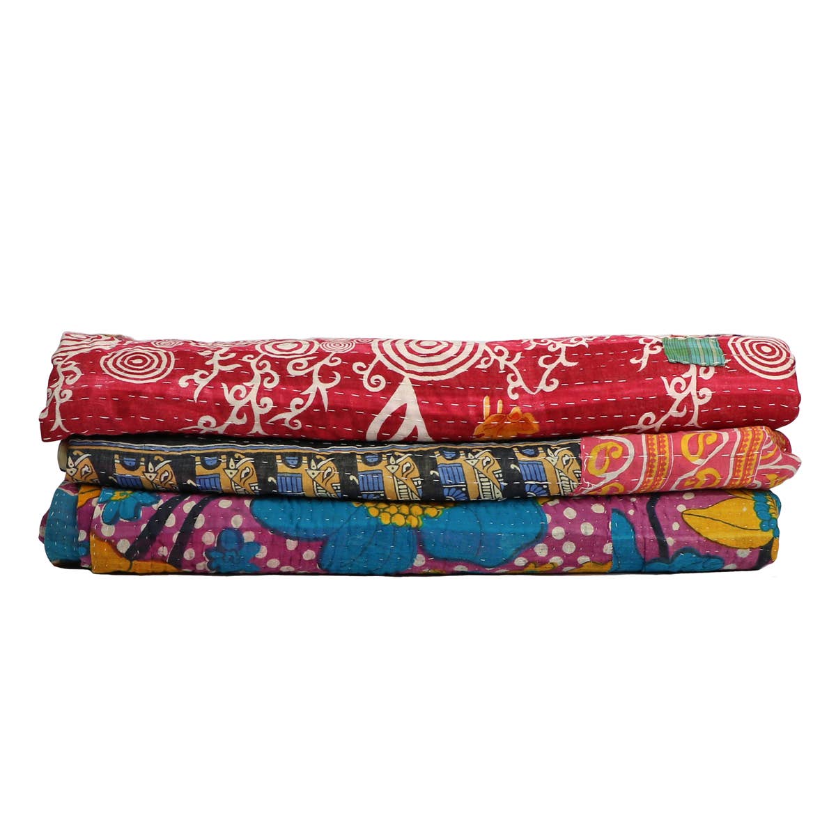Authentic Vintage Kantha Quilt, Bedding, Bohemian Home Decor
