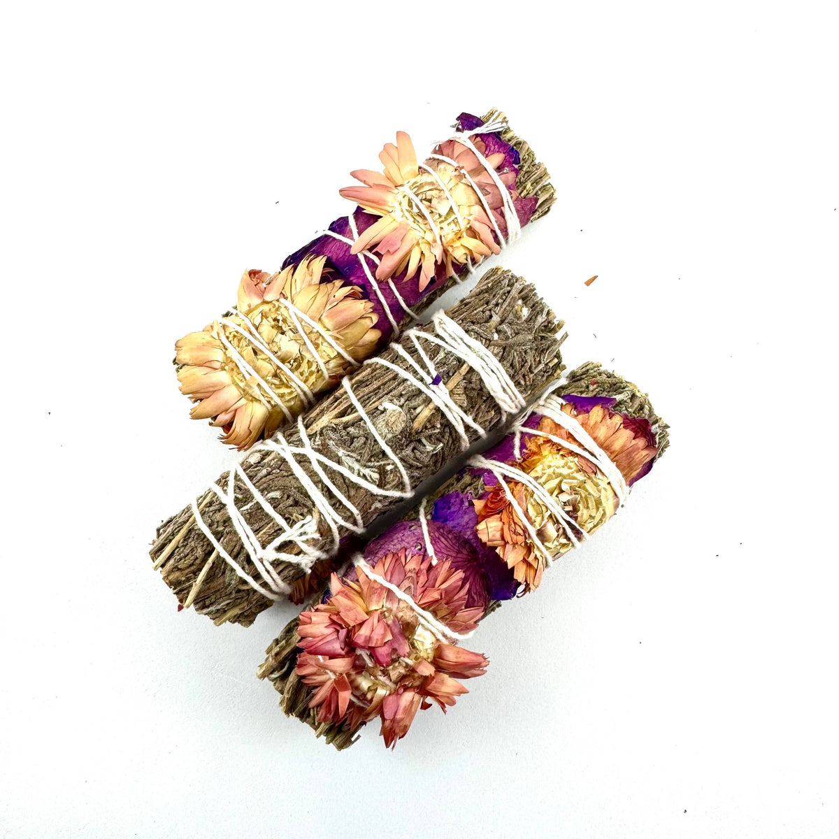 Purple Haze Lavender Wand w/ Wildflower + Rose Petals