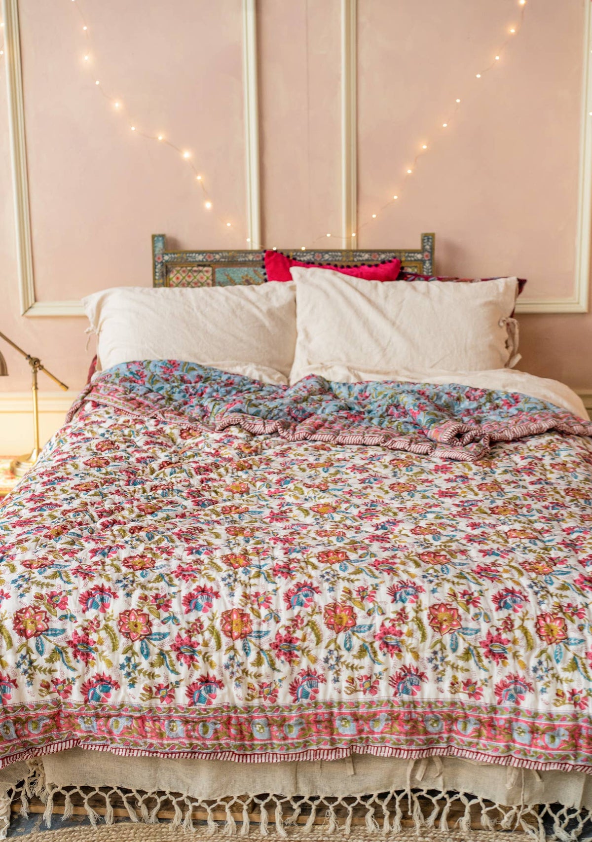 Joshika Blockprint Reversible Quilt